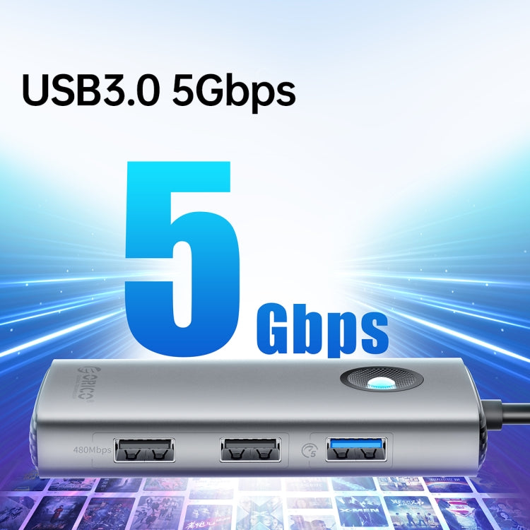 ORICO PW11-6P Type-C / USB-C 6-in-1 5Gbps Multifunction Docking Station