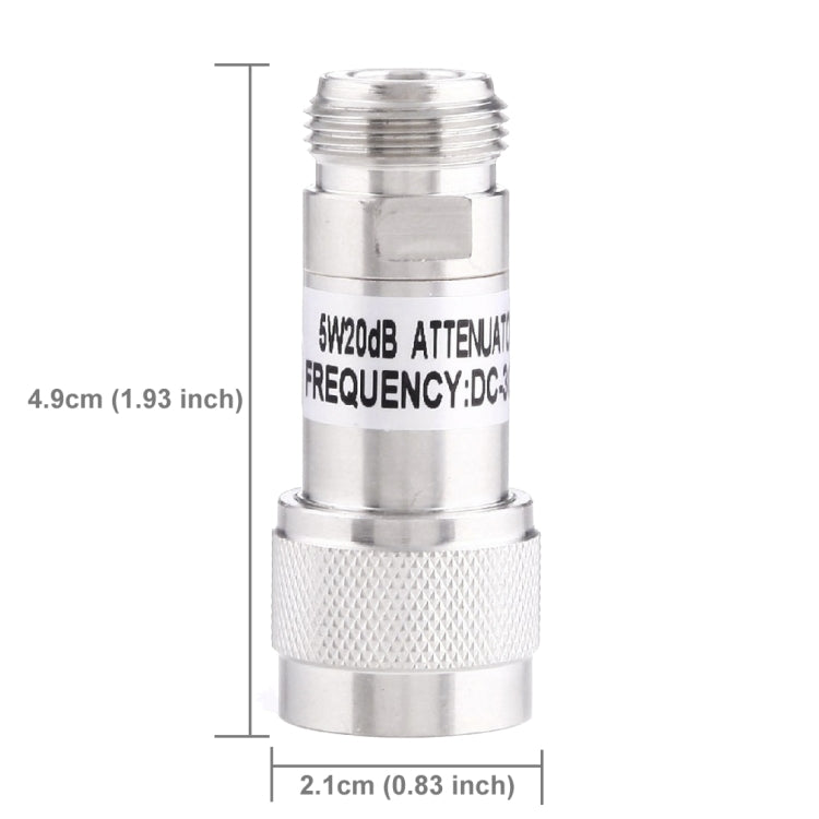 5W 20dBi N Female to N Male DC-13GHz Frequency Gain Attenuator-Reluova