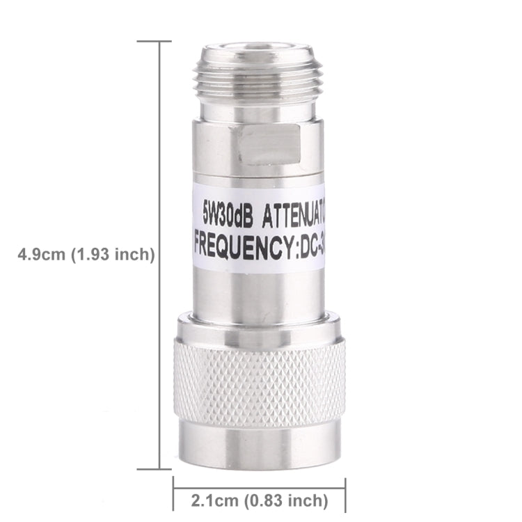 5W 30dBi N Female to N Male DC-13GHz Frequency Gain Attenuator-Reluova