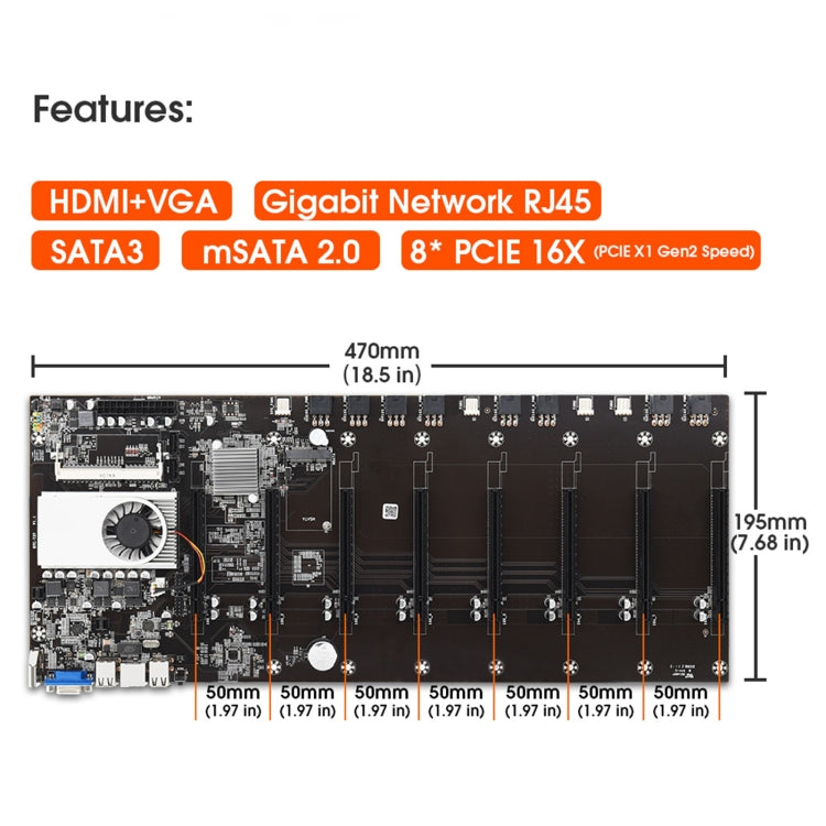 BTC-T37 Professional Mining Motherboard