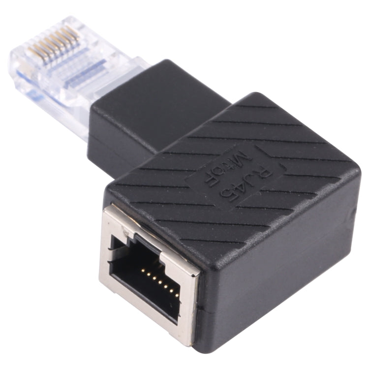 RJ45 Male to Female Converter 90 Degrees Extension Adapter for Cat5 Cat6 LAN Ethernet Network Cable My Store