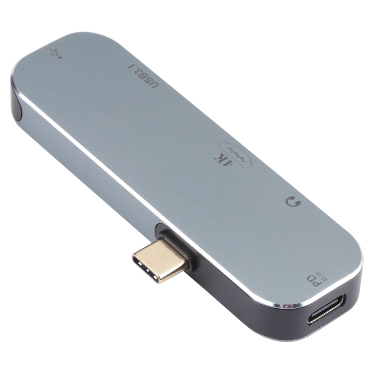 5 in 1 USB-C / Type-C Male to PD USB-C / Type-C Charging + 3.5mm AUX + 4K HDMI + USB 3.1 + USB Female Adapter-Reluova