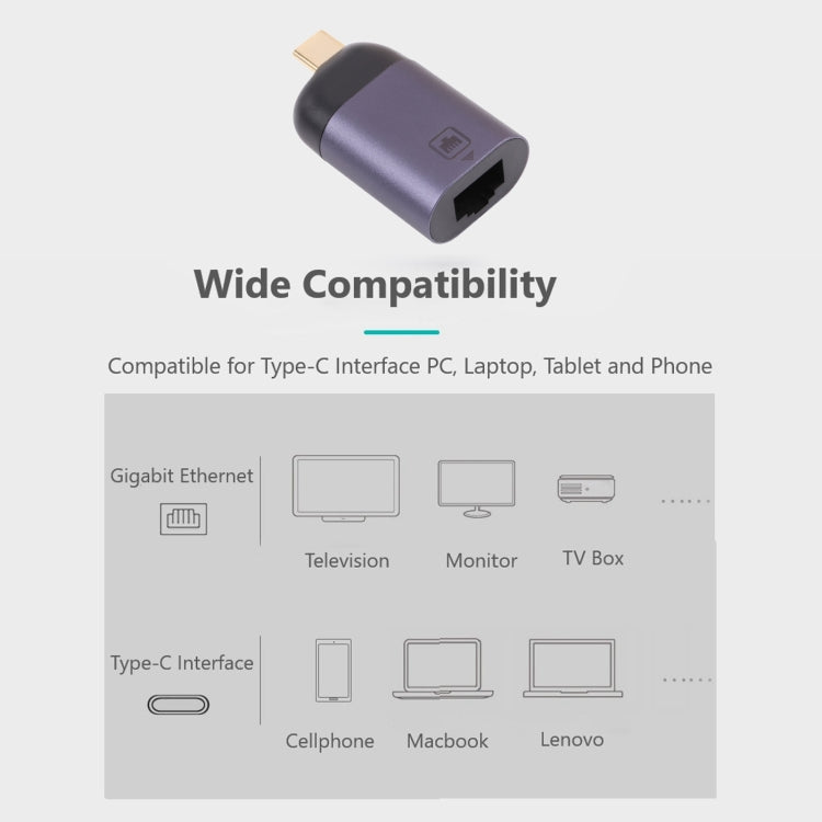 USB-C / Type-C Male to 100M RJ45 Female Adapter My Store