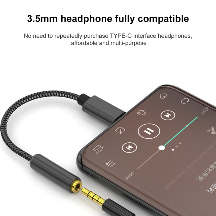 TA14 USB-C / Type-C Male to 3.5mm Audio Female Straight Earphone Adapter