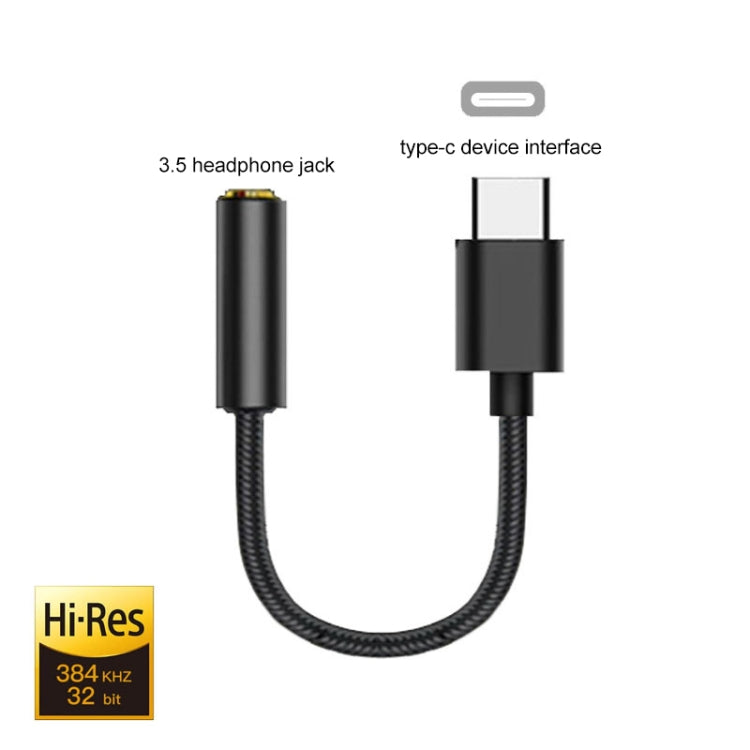 TA11-R USB-C / Type-C Male to 3.5mm Audio Female TPE Braid Earphone Adapter My Store