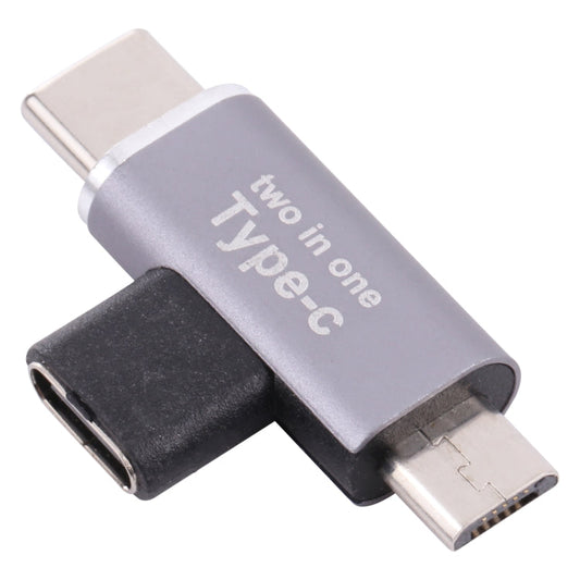 USB-C / Type-C Female to USB-C / Type-C Male + Micro USB Male Converter My Store