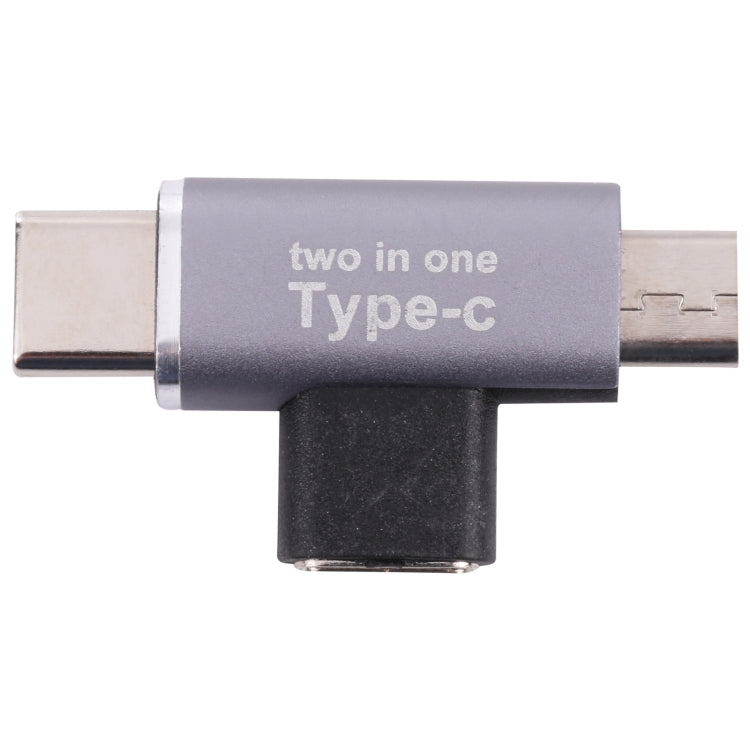 USB-C / Type-C Female to USB-C / Type-C Male + Micro USB Male Converter