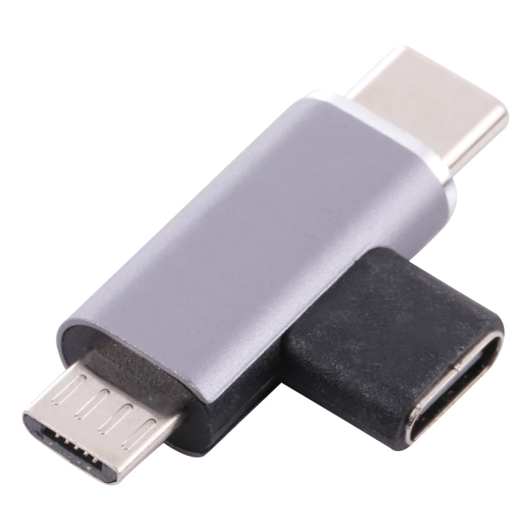 USB-C / Type-C Female to USB-C / Type-C Male + Micro USB Male Converter