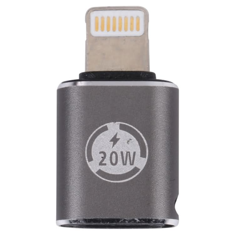 20W 8 Pin Male to USB-C / Type-C Female Straight Charging Adapter