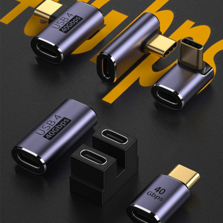 40Gbps USB-C / Type-C Male to Female Elbow Adapter