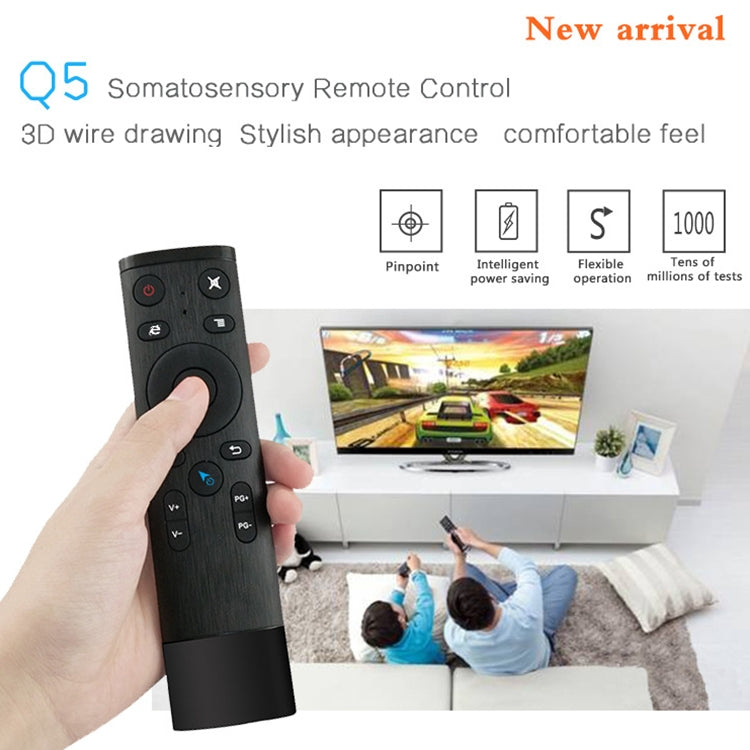 Q5 Gyroscope + Voice Foreign Version USB 2.4G Wireless Voice Flying Mouse Remote Control, Support Set-Top Box / Computer My Store