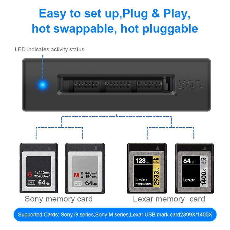 Rocketek CR311 USB3.0 to XQD Card Reader