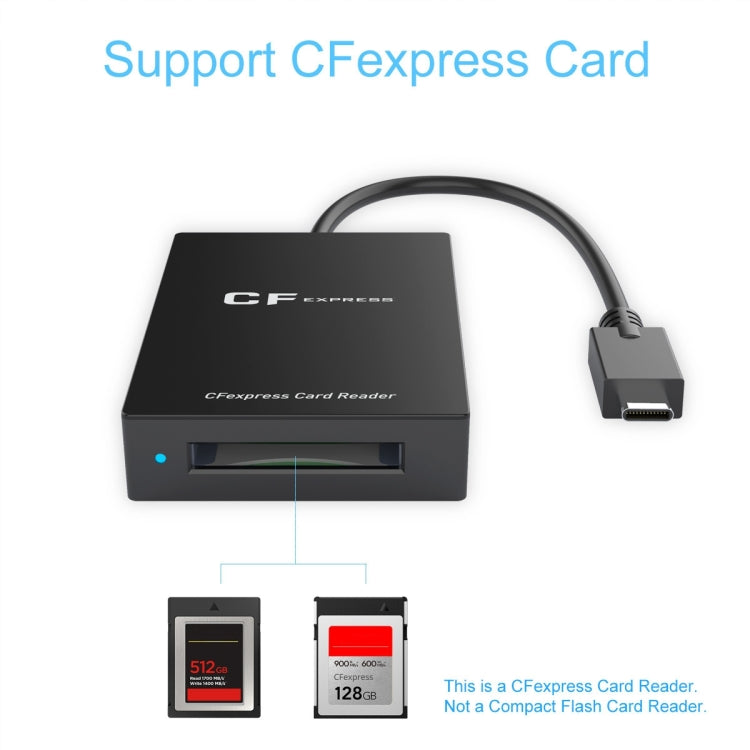 Rocketek CR315 USB3.1 Gen2 Type-C CFexpress Type B Card Reader