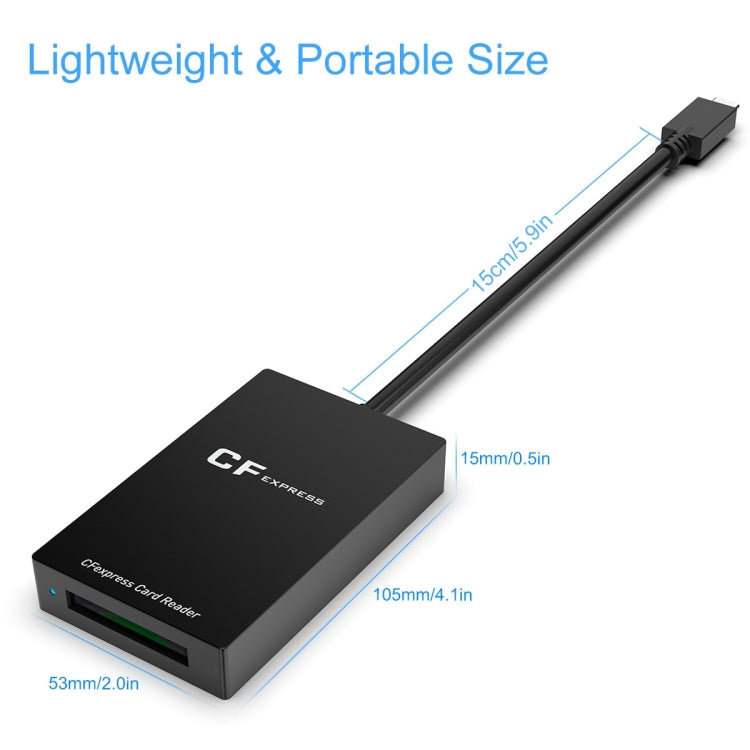 Rocketek CR315 USB3.1 Gen2 Type-C CFexpress Type B Card Reader My Store