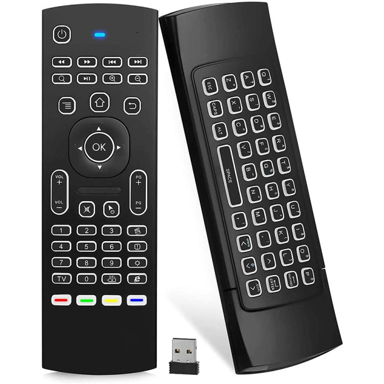 MX3-L White Backlit Version 2.4GHz Fly Air Mouse Wireless Keyboard Remote Control My Store