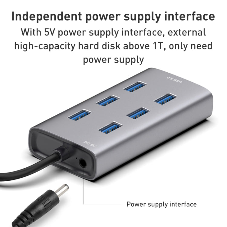 8108 7 Ports USB 3.0 to USB 3.0 HUB, Cable Length: 80cm My Store