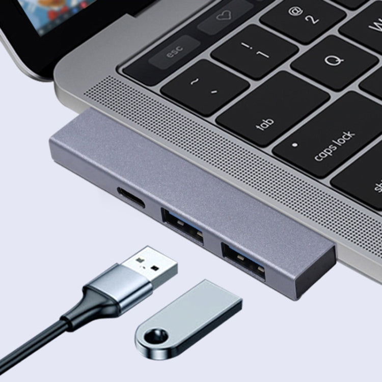 889C USB Male to USB 2.0+USB 3.0+USB-C/Type-C Female Adapter