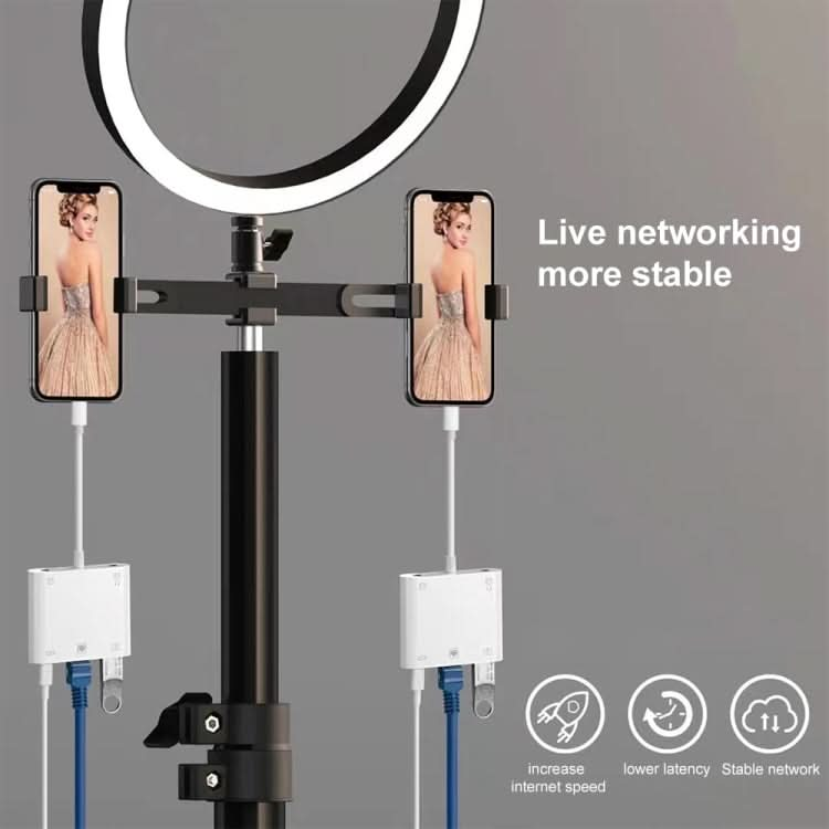 S-330 5 in 1 8 Pin Male to 8 Pin / USB3.0 / RJ45 / 3.5mm Female Adapter