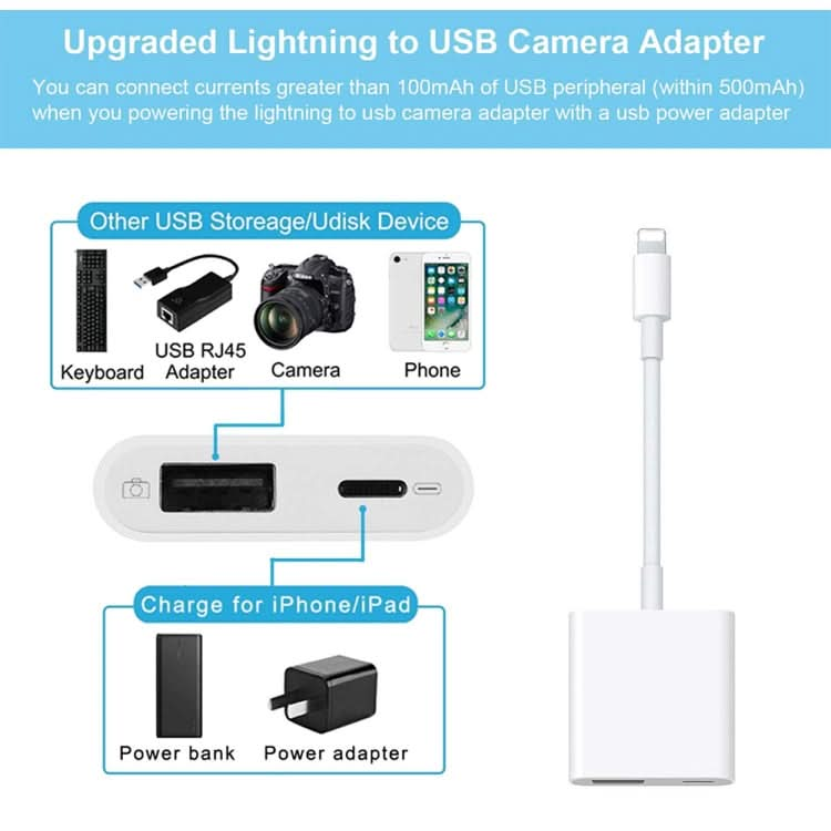 2 in 1 8 Pin Male to 8 Pin / USB3.0 Female Camera Adapter