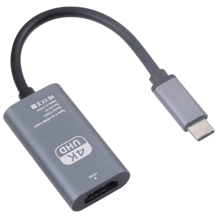 TH001 USB-C / Type-C Male to HDTV Female 4K UHD Adapter