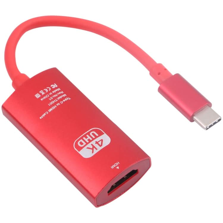 TH001 USB-C / Type-C Male to HDTV Female 4K UHD Adapter