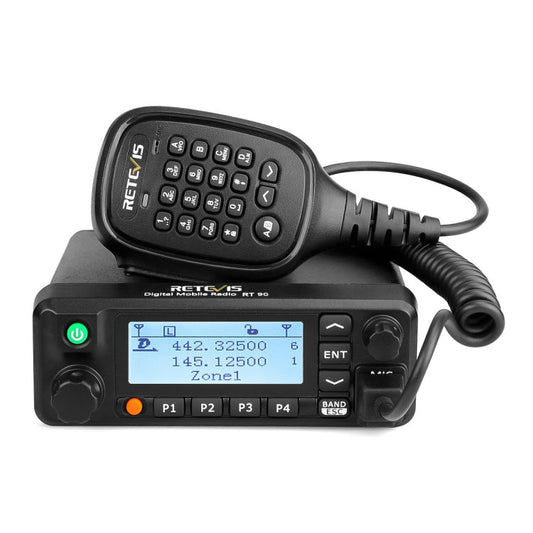 RETEVIS RT90 UV Double Segment 136-174/400-480MHz 3000 Channels 50W Car Walkie Talkie