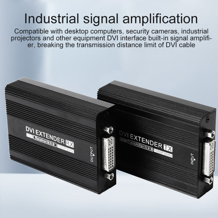 Measy DVI1815 DVI Extender Transmitter and Receiver Converter, POE Single Power Supply, Transmission Distance: 150m