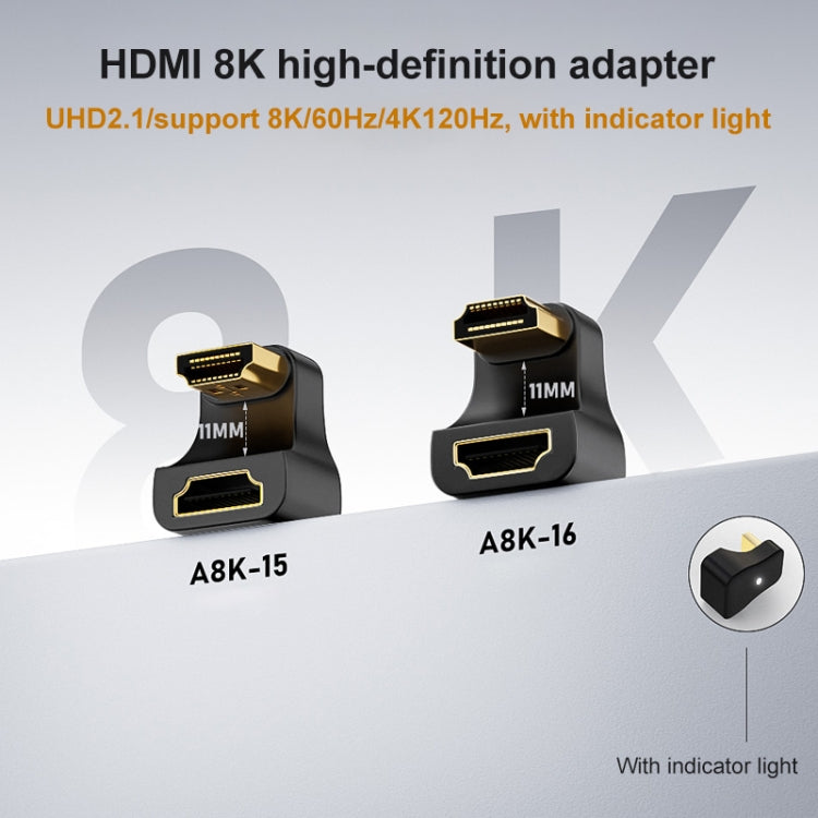 A8K-15 8K HDMI Male to HDMI Female U-bend Adapter My Store