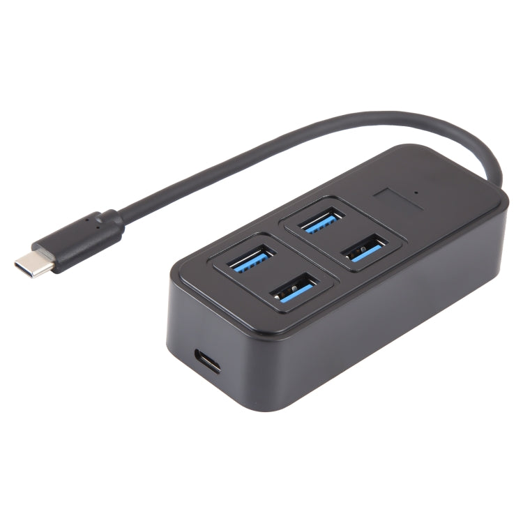 BYL-1901T 5 in 1 USB-C / Type-C to USB3.0x4+USB-C / Type-C HUB Adapter My Store