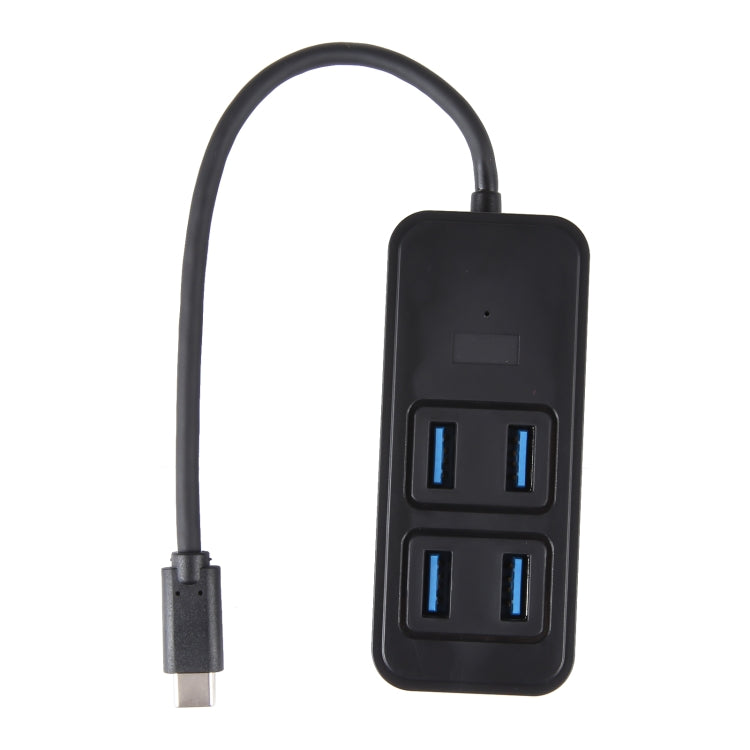 BYL-1901T 5 in 1 USB-C / Type-C to USB3.0x4+USB-C / Type-C HUB Adapter