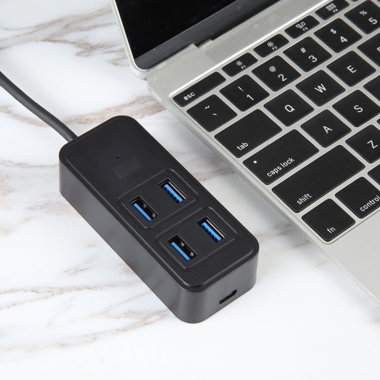 BYL-1901T 5 in 1 USB-C / Type-C to USB3.0x4+USB-C / Type-C HUB Adapter My Store