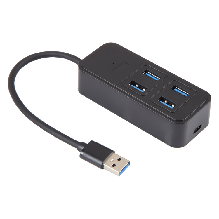 BYL-1901U 5 in 1 USB to USB3.0x4+USB-C / Type-C HUB Adapter My Store