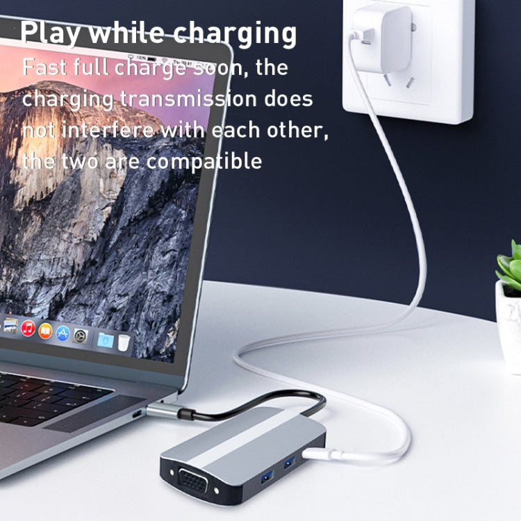 BYL-2106 7 in 1 USB-C / Type-C to USB Docking Station HUB Adapter My Store