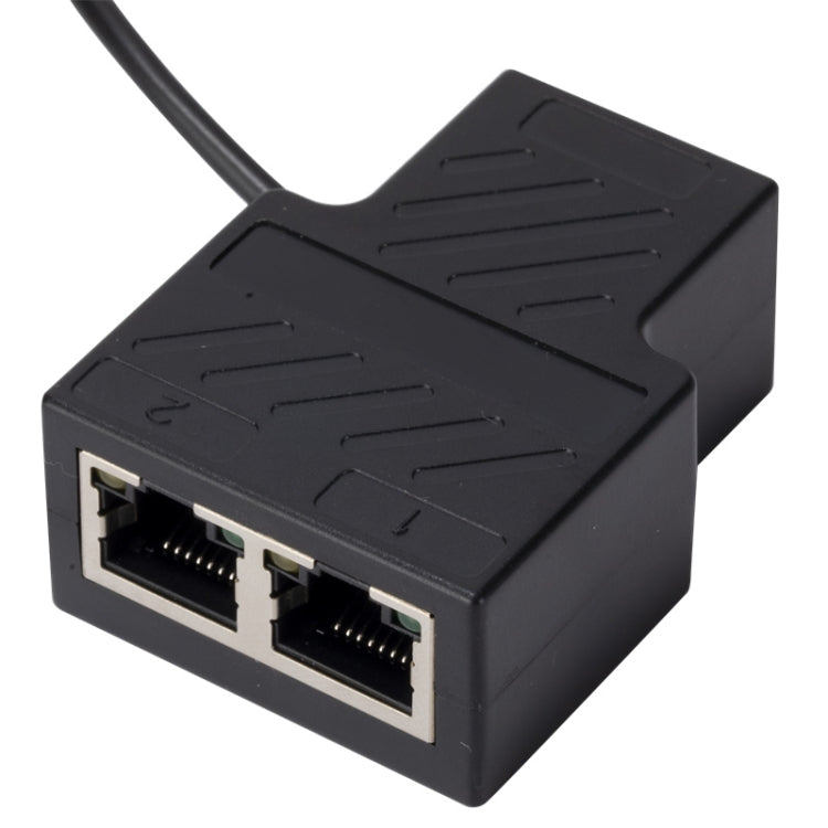 OZHW1 RJ45 1 to 2 Splitter Adapter Network 100M LAN Ethernet Female Connector