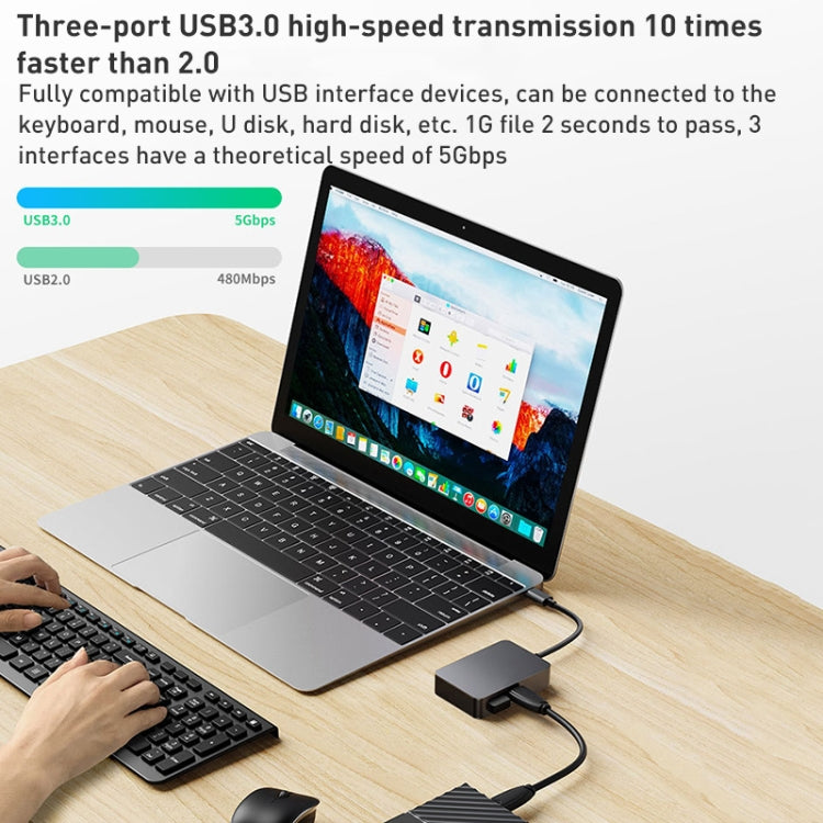 BYL-2316 5 in 1 USB-C / Type-C to USB3.0 & Type-C Multifunctional Docking Station HUB Adapter My Store