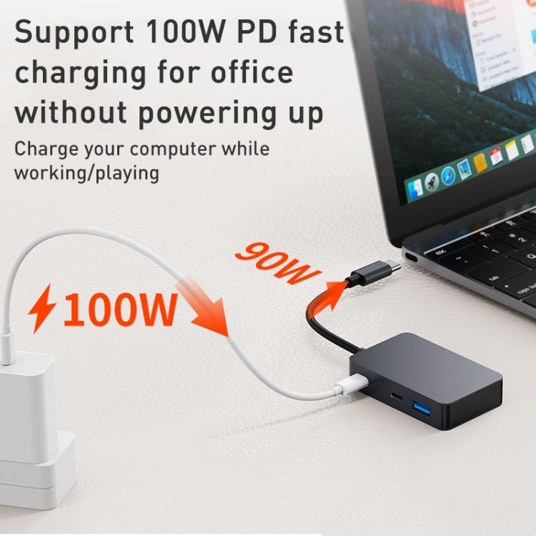 BYL-2316 5 in 1 USB-C / Type-C to USB3.0 & Type-C Multifunctional Docking Station HUB Adapter