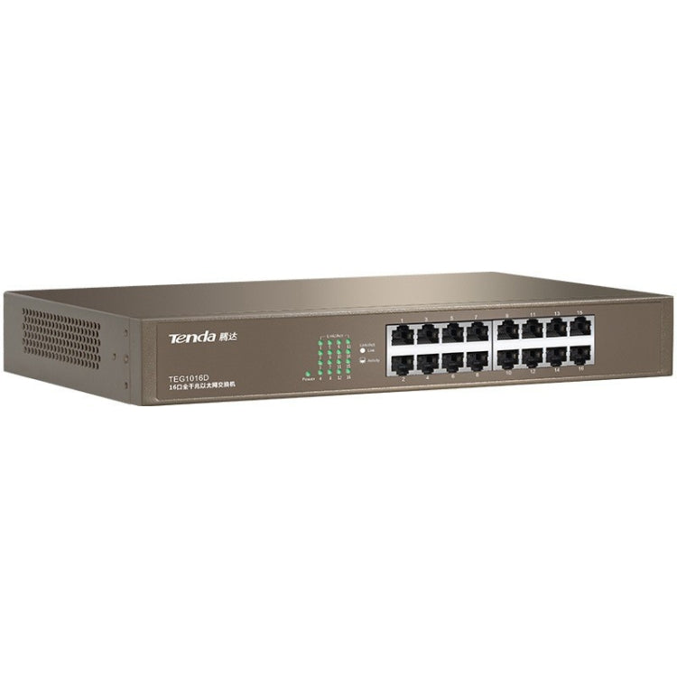 Tenda TEG1016D Desktop v6.0 16-Port Gigabit Ethernet Switch 6KV Lightning Protect