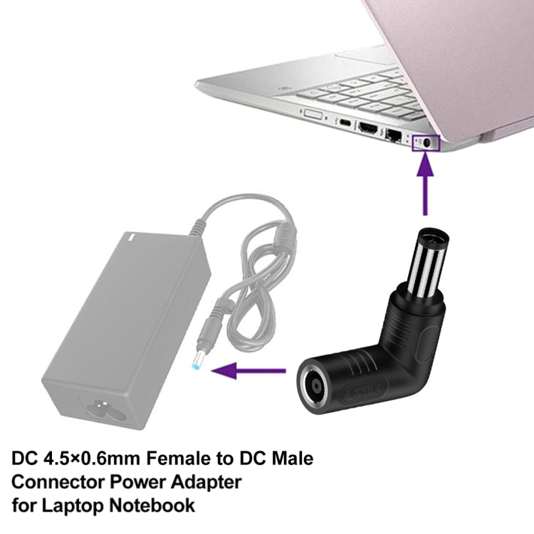 DC 4506 Female to DC 6037 Male Connector Power Adapter