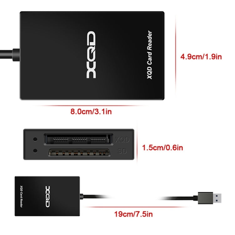 Rocketek CR312-A USB3.0 SD / XQD 2 in 1 Card Reader My Store