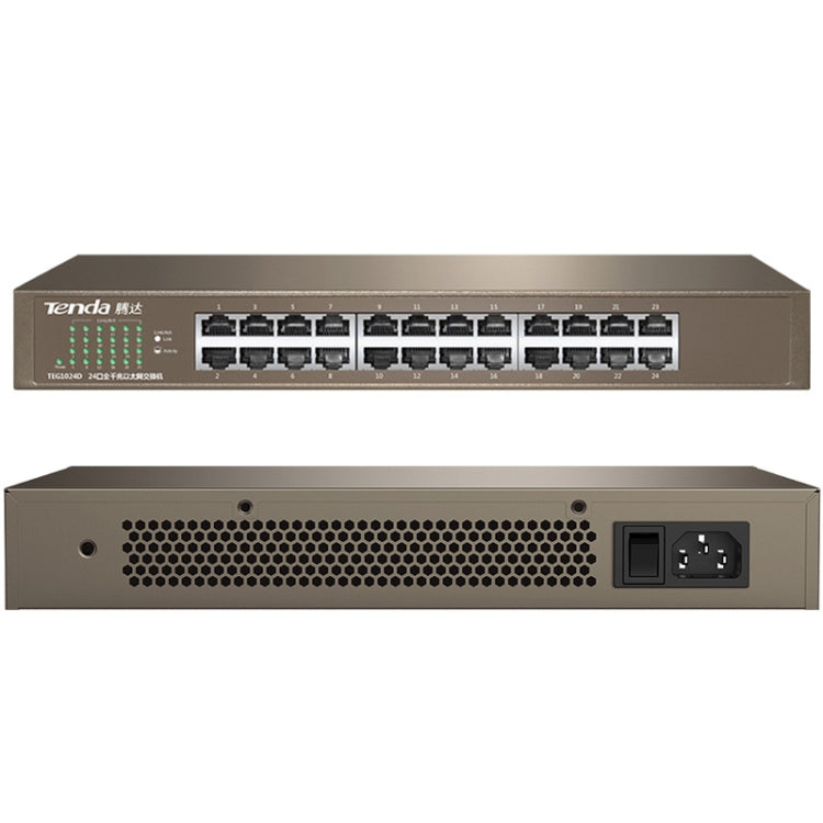 Tenda TEG1024D Desktop v7.0 24-Port Gigabit Ethernet Switch 6KV Lightning Protect