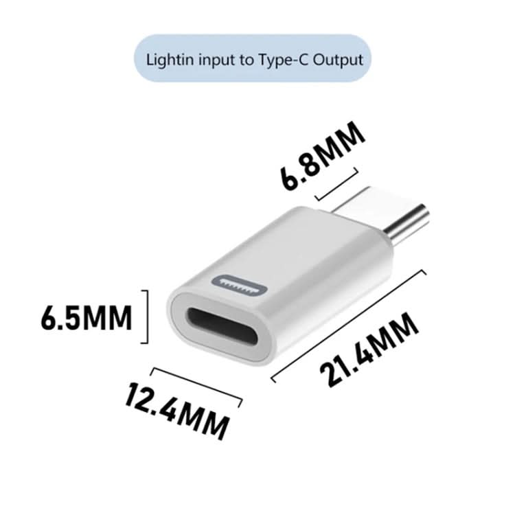 8 Pin Female to USB-C / Type-C Male Adapter Gen3, Supports PD Fast Charging