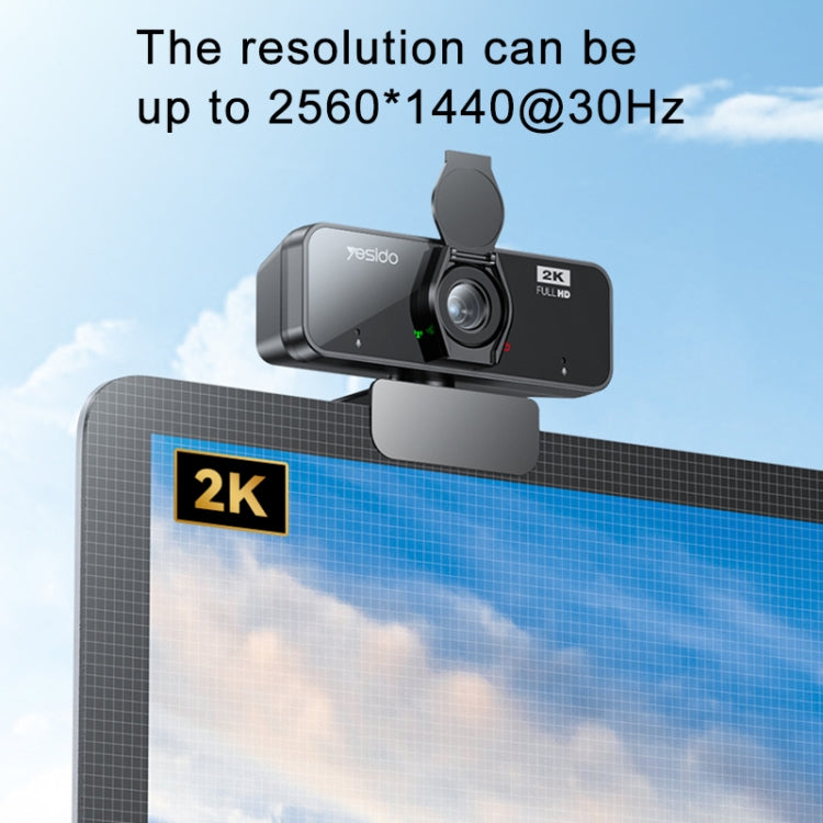 Yesido KM14 2K 4.0MP HD USB Webcam, Cable Length 1.5m My Store