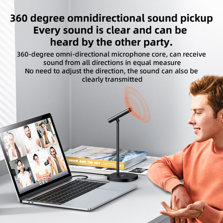 YESIDO KR18 360 Degree Omnidirectional Desktop Noise USB Canceling Microphone