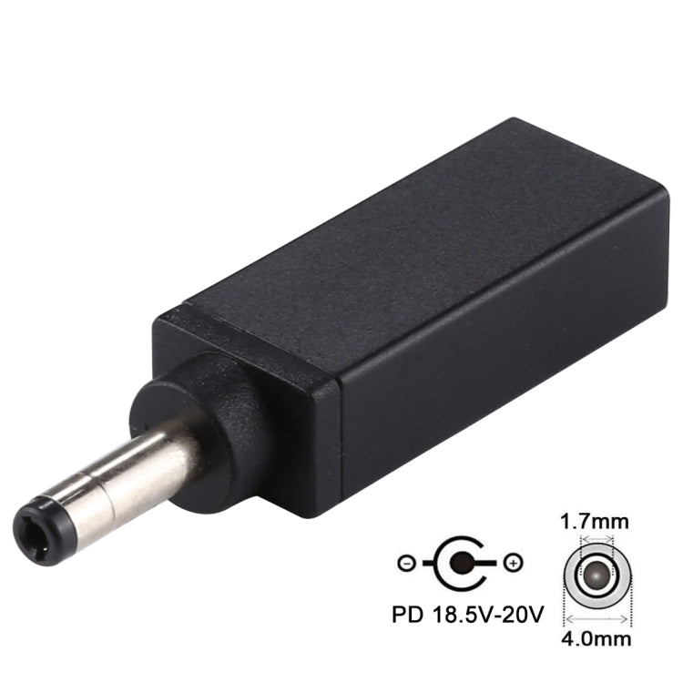 PD 18.5V-20V 4.0x1.7mm Male Adapter Connector My Store