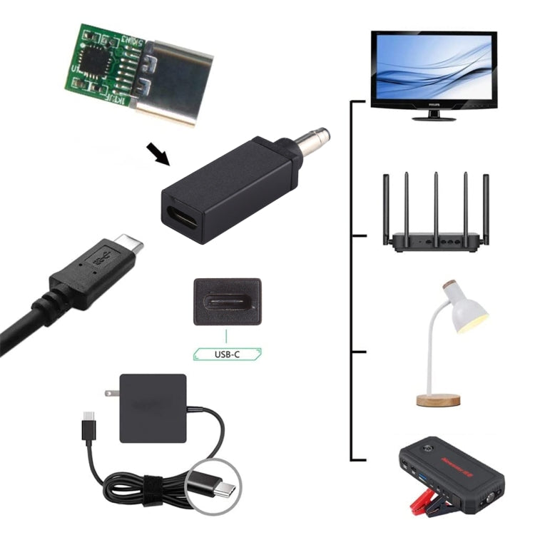 PD 18.5V-20V 4.8x1.7mm Male Adapter Connector