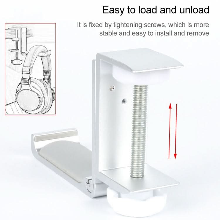 Paste Screw Type Metal Foldable Headset Stand Display Hanger