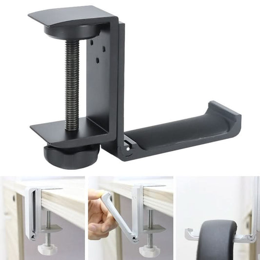 Desktop Lock Clip Type Metal Foldable Headset Stand Display Hanger