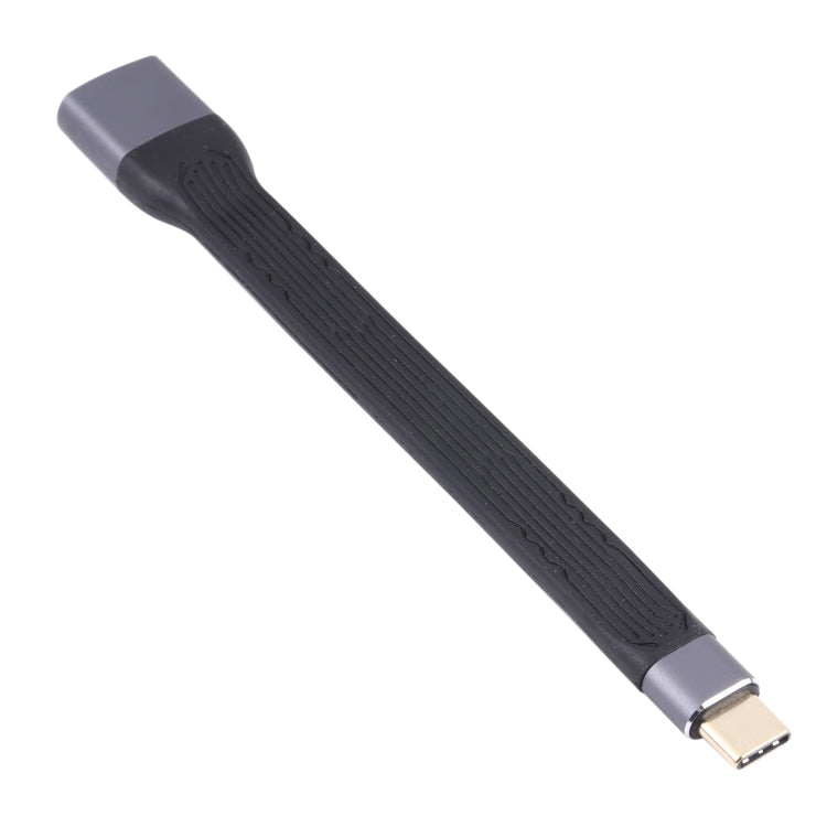 10Gbps USB-C / Type-C Male to USB 3.0 Female Soft Flat Data Transmission Fast Charging Cable