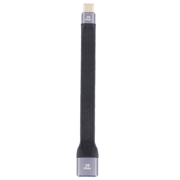 10Gbps USB-C / Type-C Male to USB 3.0 Female Soft Flat Data Transmission Fast Charging Cable