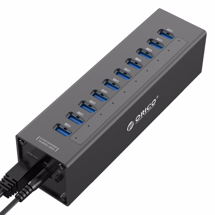 ORICO A3H10 Aluminum High Speed 10 Ports USB 3.0 HUB with Power Adapter for Laptops My Store